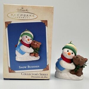 Vintage Hallmark Snow Buddies Ornament Christmas Bear 2002 5th Keepsake QX8003